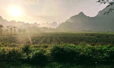 Natural scenery near the yacht