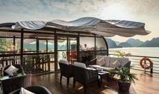 A restaurant or other place to eat at Orchid Premium Cruises Ha Long Bay