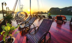 The swimming pool at or near Sena Cruises- Wonder On Lan Ha Bay